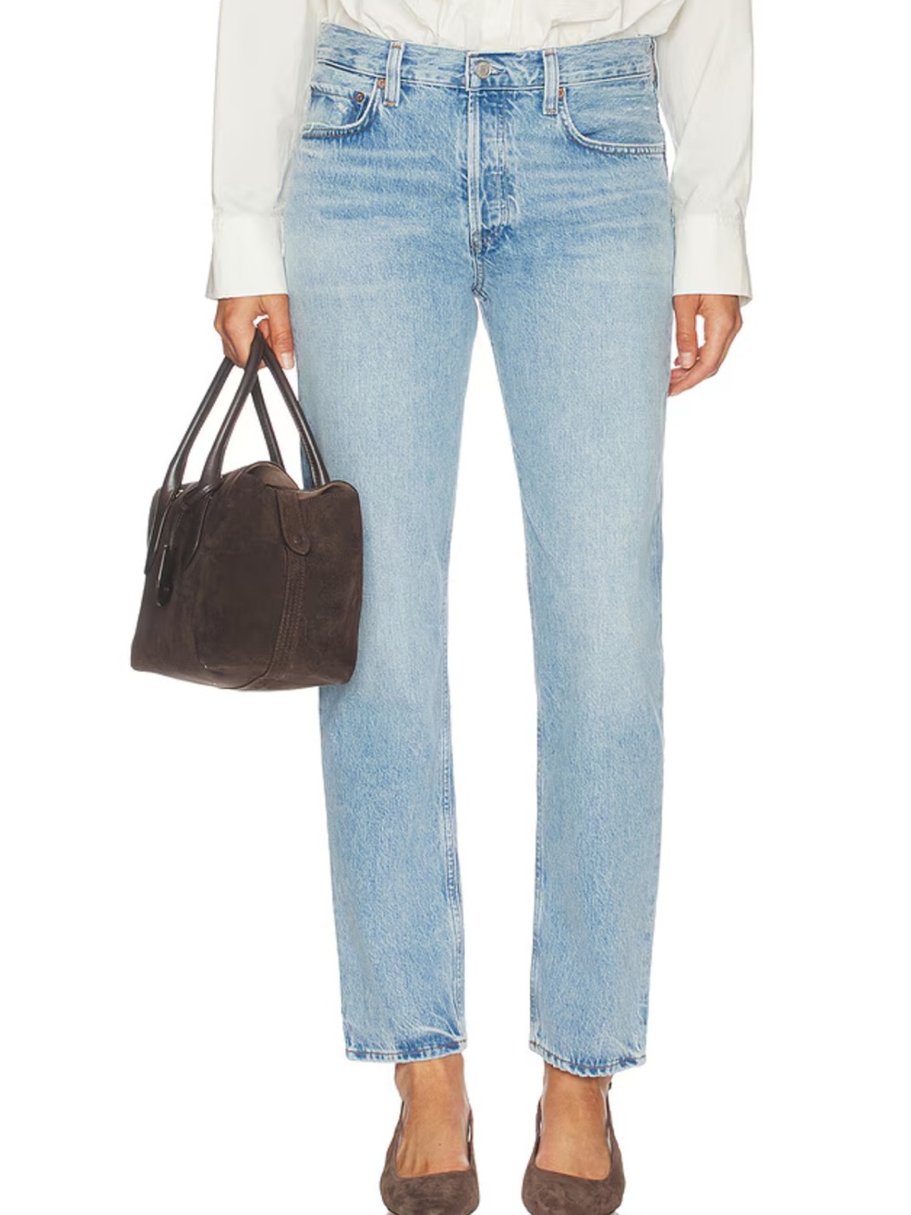AGOLDE Romney Low Rise Jean in Stream - Size 28
